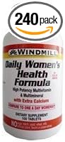 Windmill Health Formula Daily Vitamin Tablets for Women - 100 Ea Pack of 4