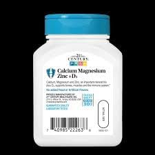 21st Century Cal Mag Zinc +D Vitamin Supplement - 90 Tablets Pack of 6