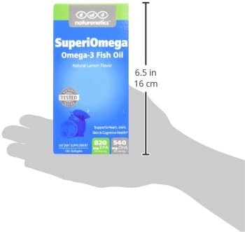 Triglyceride Omega 3 Fish Oil – High EPA &amp DHA for Eye Joint Heart &amp Brain Support – Omega-3 Fatty Acids - Lemon Flavor – 180 Softgels – 90 Day Supply