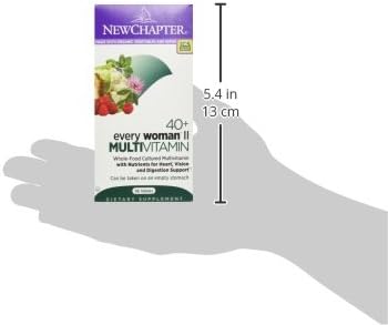 New Chapter Women's Multivitamin 40+ Advanced Formula for HeartHormoneImmune&ampEnergy SupportHigher Levels of Whole-Food Fermented B Vitamins +D3Made Organic Non-GMO Ingredients96 Count (Pack o
