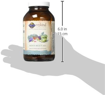 Garden of Life Organics Whole Food Multivitamin - Men 40+ 120 Tablets Vegan Mens Multi for Health &amp Well-Being Certified Organic Whole Food Vitamins &amp Minerals for Men Over 40 Mens Vitamin(Pa