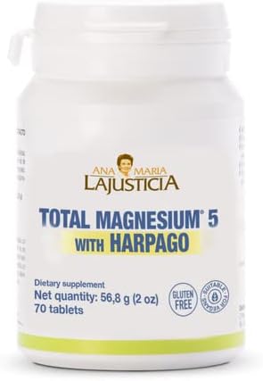 Total Magnesium 5 with Harpago 70 Tablets by Ana Maria Lajusticia - Gluten Free and Vegan Friendly (1)