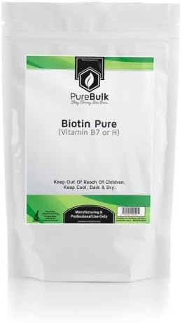Pure Biotin Powder - Non-GMO (50 Grams)
