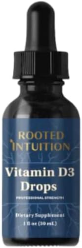 Vitamin D3 Drops | 1000 IU Cholecalciferol per Drop for Immune &amp Bone Support | Adjustable Liquid Formula | Non-GMO Gluten Free | 1 fl oz