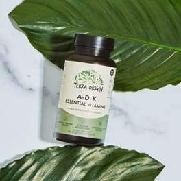 TERRA ORIGIN ADK Essential Vitamin Supplement | 60 Liquid Capsules | High Potency Vitamin A D 5000 IU K1 and K2 | Non GMO Gluten Free Vegan Made in USA