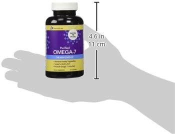 InnovixLabs Purified Omega 7 Supplement - 210 mg Omega-7 Palmitoleic Acid Fish Oil for Metabolism &amp Triglyceride Support Essential Fatty Acids IFOS Approved 30 Softgels (Pack of 2)