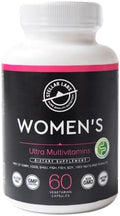Stellar Labs Low FODMAP Vegan Women's Ultra Multi-Vitamin | Easy to Digest Daily Multivitamin Without Iron | Low Energy Supplement Female Support | Easy to Swallow Veggie Capsules | 60 Count