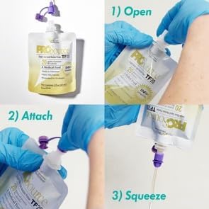 Medtrition NutriConnect™ ProSource® TF20 – ENFit® Compatible Modular Protein Supplement for Tube Feeding – 20g Liquid Protein in 60mL Pouch – Supports Aspen Guidelines &amp ICU Nutrition