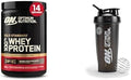 Bundle of Optimum Nutrition Gold Standard 100% Whey Protein Powder Double Rich Chocolate 1 Pound (Pack of 1) + Optimum Nutrition Shaker Cup 28oz Pack of 1