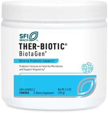 Klaire Labs Biotagen Powder - Prebiotic Inulin Beta-Glucan &amp Arabinogalactan to Support Gut Microbiota (30 Servings 150 Grams)