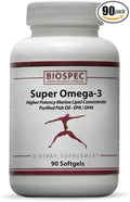 BIOSPEC SUPER OMEGA 3 Concentrated EPA/DHA - 67% Higher Potency Super Omega-3 provides a higher concentration of the all important EPA/DHA fraction so that clinically significant levels can be achieve