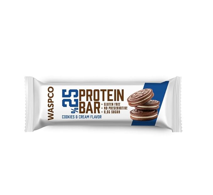 (12 Count) Protein Bars COOKIES AND CREAM Gluten Free with 9g Protein and 0.5g Sugar36 G