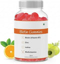 GHC Biotin Hair Gummies - 30 Gummies | 30 Days Pack | Enriched with Biotin Vitamin A C E &amp Zinc | Added Sugar | Keeps Hair Healthy &amp Strong | Cranberry Flavored |100% Vegetarian
