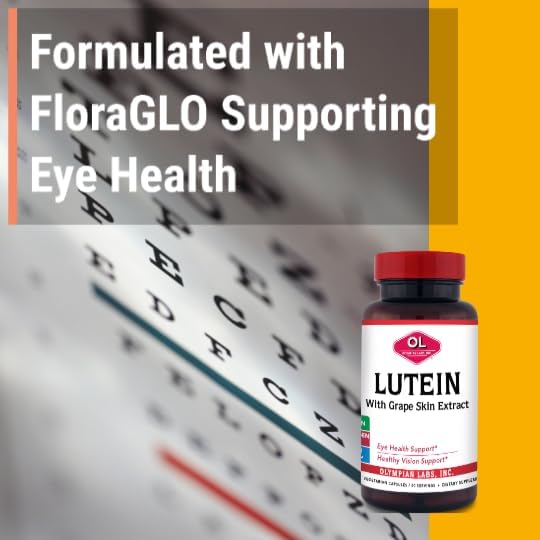 Olympian Labs Lutein 20 mg 60 Capsules Formulated with FloraGLO and Grape Skin Extract Supporting Healthy Vision and Eye Function