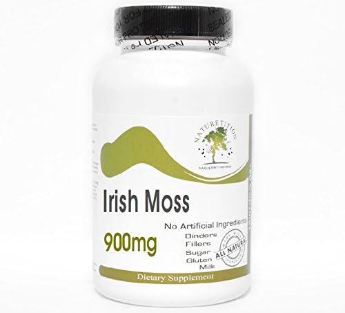 Irish Moss 900mg ~ 180 Capsules - No Additives ~ Naturetition Supplements
