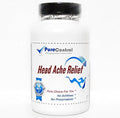 Natural Head Ache Relief // 180 Capsules // Pure // by PureControl Supplements
