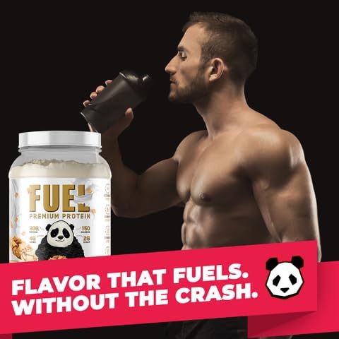 Underground Bio Labs Panda Fuel Premium Protein WheyHydrolyzed CollagenCaseinProbiotics Enzymes Keto FriendlyTime Release 25 Servings (2.5 Pound Cinnamon Toast)