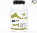 Biotin 1000mcg ~ 100 Capsules - No Additives ~ Naturetition Supplements
