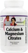BariatricPal Calcium &amp Magnesium Citrates Tablets (250 Count)