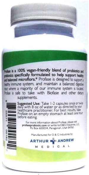 Profase Premium Probiotic Formula - Helps Support Balanced Flora Levels - 120 Capsules