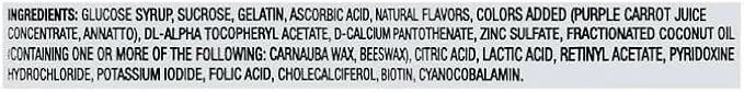 Equate Children's Multivitamin Gummies Natural Fruit Flavors with Vitamin D 70 Count Sticker