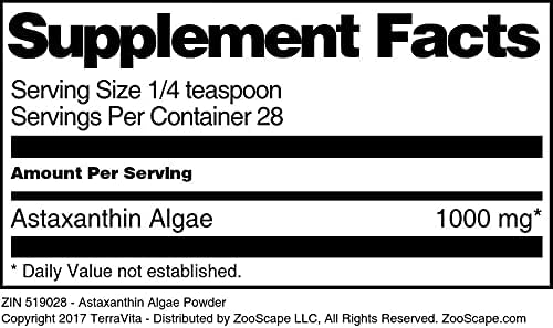 Astaxanthin Algae Powder (1 oz ZIN: 519028)