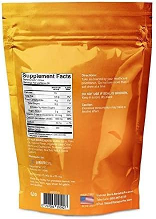 BariatricPal 30-Day Bariatric Vitamin Bundle (Multivitamin ONE 1 per Day! Chewable with 45mg Iron - Mixed Berry and Calcium Citrate Soft Chews 500mg with Probiotics - Orange Creamsicle)