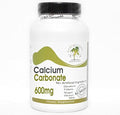 Calcium Carbonate 600mg ~ 200 Capsules - No Additives ~ Naturetition Supplements