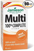 Jamieson 100% Complete Multivitamin Max Strength Formula 90 caps