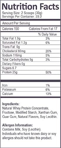 Whey Protein Ice Cream Smoothie Flavor - 2 Pound