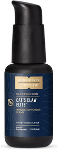 Quicksilver Scientific Nanoemulsified Cat's Claw - Liquid Immune Support Supplement with Uncaria tomentosa 1000 IU Vitamin D + Monolaurin - Vegan + Superior Liposomal Absorption (1.7oz / 50ml)