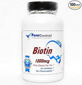 Biotin 1000mcg // 100 Capsules // Pure // by PureControl Supplements