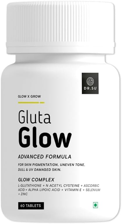 Skin Glow Supplement for Healthy and Glowing Skin |for Men and Women|Glutathione |Vitamin E |for Dull and Uneven Skin Tone Pigmentation and Dark Spots Removal - Pack of 1