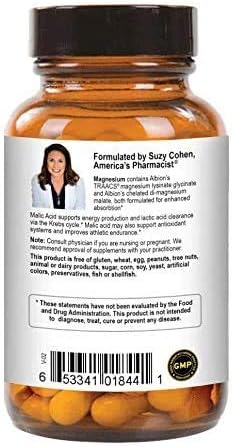 Chelated Magnesium Capsules - Supports Nerve and Muscle Function - 90 Capsules - by Suzy Cohen RPh