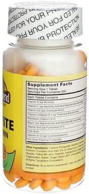 Nature's Blend Daily Vite Multivitamin 250 Tablets Per Bottle - 2 Pack