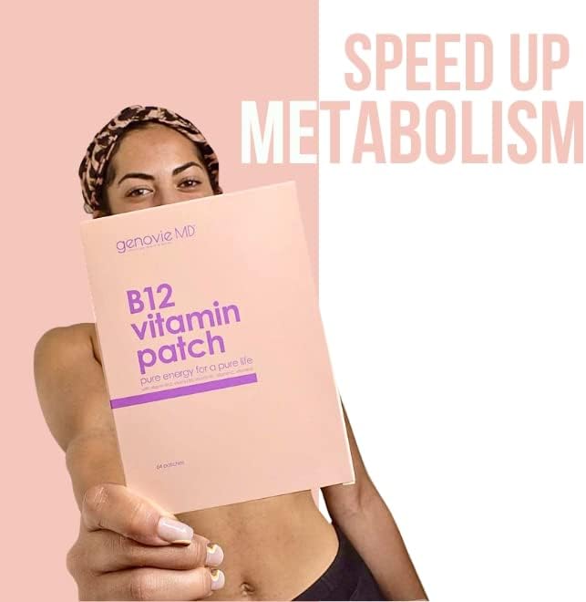 B12 Patch with Multivitamin Plus Vitamin Extra Strength Formula for Boost Energy &amp Focus Memory Self Adhesive Natural Made with B12 Vitamin C and E Perfect for Boosting Your Entire Day 64 Patc