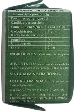 Magnesium Carbonate Cubes 7g | Pack of 4 | Pure Vegan Gluten-Free &amp Non-GMO Supplement | Made in Mexico | Carbonato de Magnesio Hecho en México | LENICO