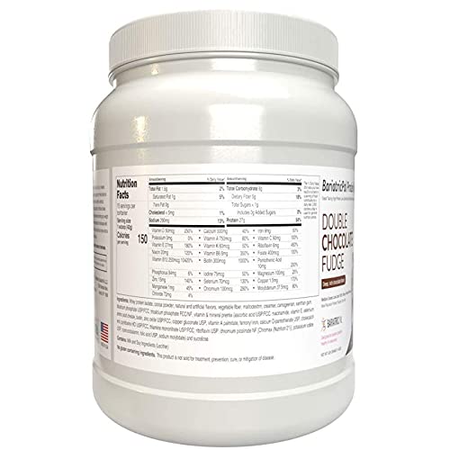 Protein ONE Complete Meal Replacement with Multivitamin Calcium &amp Iron by BariatricPal - Double Chocolate Fudge (15 Serving Tub)