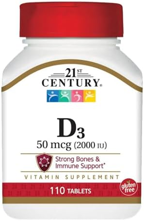 21st Century Vitamin D-2000 Tablets - 110 ct Pack of 4