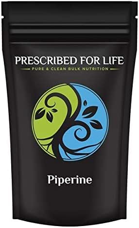 Prescribed For Life Piperine Powder 95% Black Pepper Extract Powder Gluten Free Vegan Non GMO Natural Antioxidant (113g)