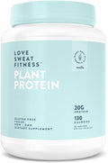Love Sweat Fitness Organic Vegan Protein Powder for Women | 20g Plant Protein | No Bloat No Chalk | Vanilla | Sugar Free Gluten Free Non-GMO | 28 Servings