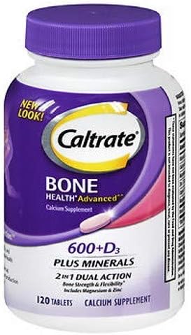 Caltrate Calcium &amp Vitamin D Plus Minerals 600+D3 120 Tablets ( Pack of 1)