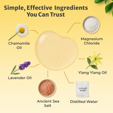 True Love Slumber Magnesium Boost | Essential Oil Aromatherapy Spray with Lavender &amp Chamomile | Pure Magnesium Spray for Feet | Magnesium &amp Trace Minerals for Relaxation &amp Mood Enhancemen