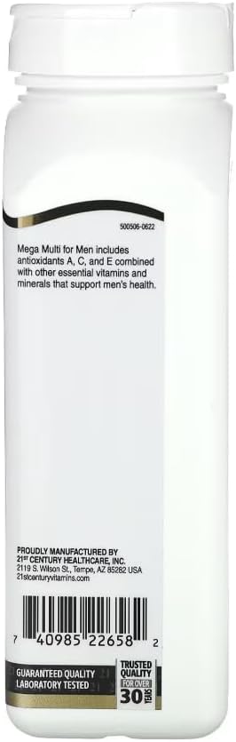 21st Century Mega Multi for Men Multivitamin &amp Multimineral 90 tablets Pack of 3