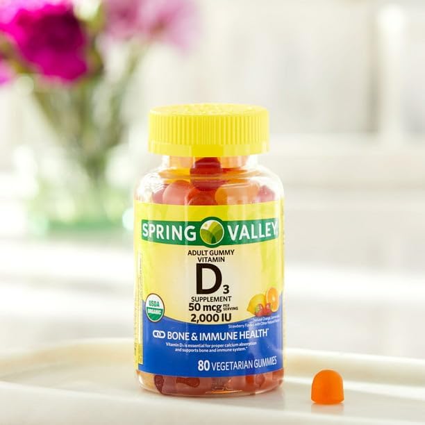 IKJ Vitamin D3 Gummy 2000 IU 80 Ct