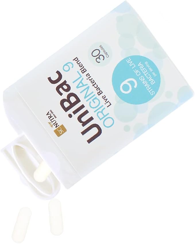 Sweet Cures Everyday Probiotics - UniBac: Unified Bacteria Live Bacteria Blend 9 - 60 Capsules - 6 Billion per dose - SC Nutra