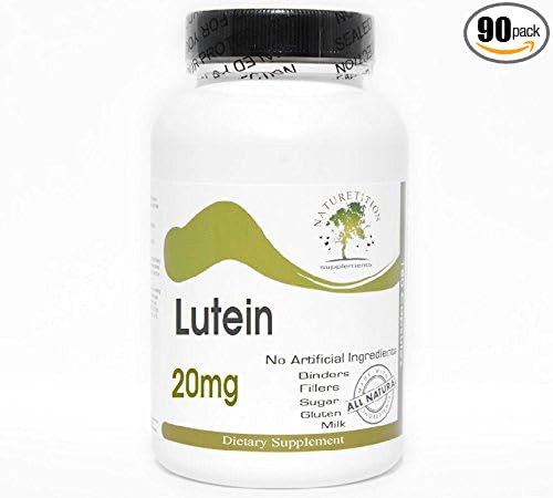 Lutein 20mg ~ 90 Capsules - No Additives ~ Naturetition Supplements