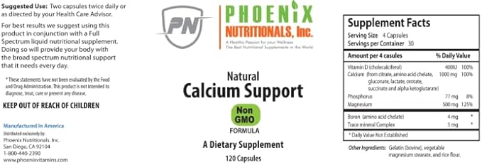 Natural Calcium Magnesium D3 for Absorption Proven to Increase Bone Density Chelated Calcium from Citrate Amino Acid Gluconate Lactate Orotate Succinate Alfa Ketoglutarate for Maximum Results