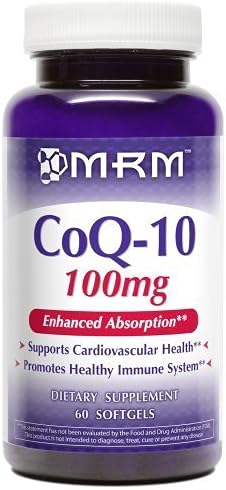 MRM Coq-10 100mg (Pel Delivery System) as Ubiquinone 60-Softgels (Pack of 3)