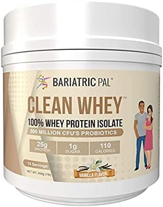 BariatricPal Clean Whey Protein (25g) with Probiotics - Chocolate &amp Vanilla Variety Pack